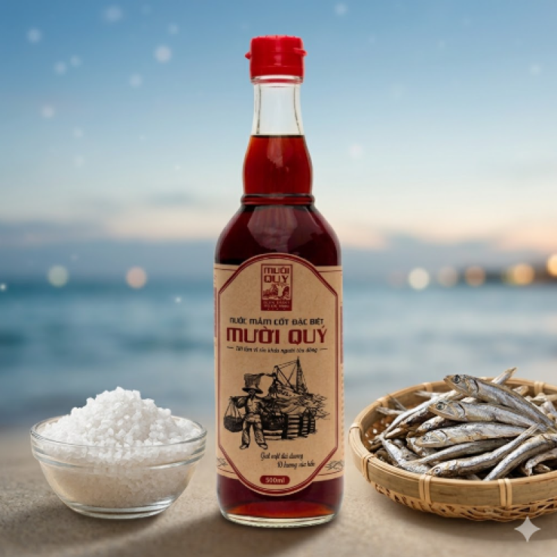  MƯỜI QUÝ - Nước mắm cốt đặc biệt (500ml)